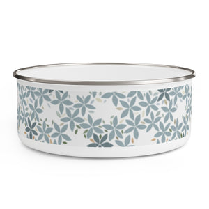 Snowbell Enamel Bowl in Aqua