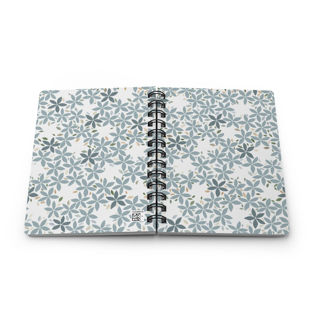 Snowbell Spiral Bound Journal in Aqua