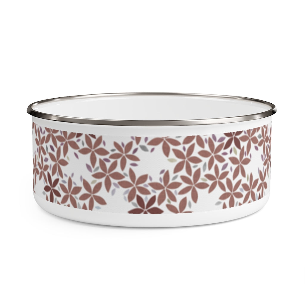 Snowbell Enamel Bowl in Purple