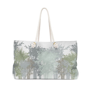 Lucky Bamboo Weekender Bag in Gray