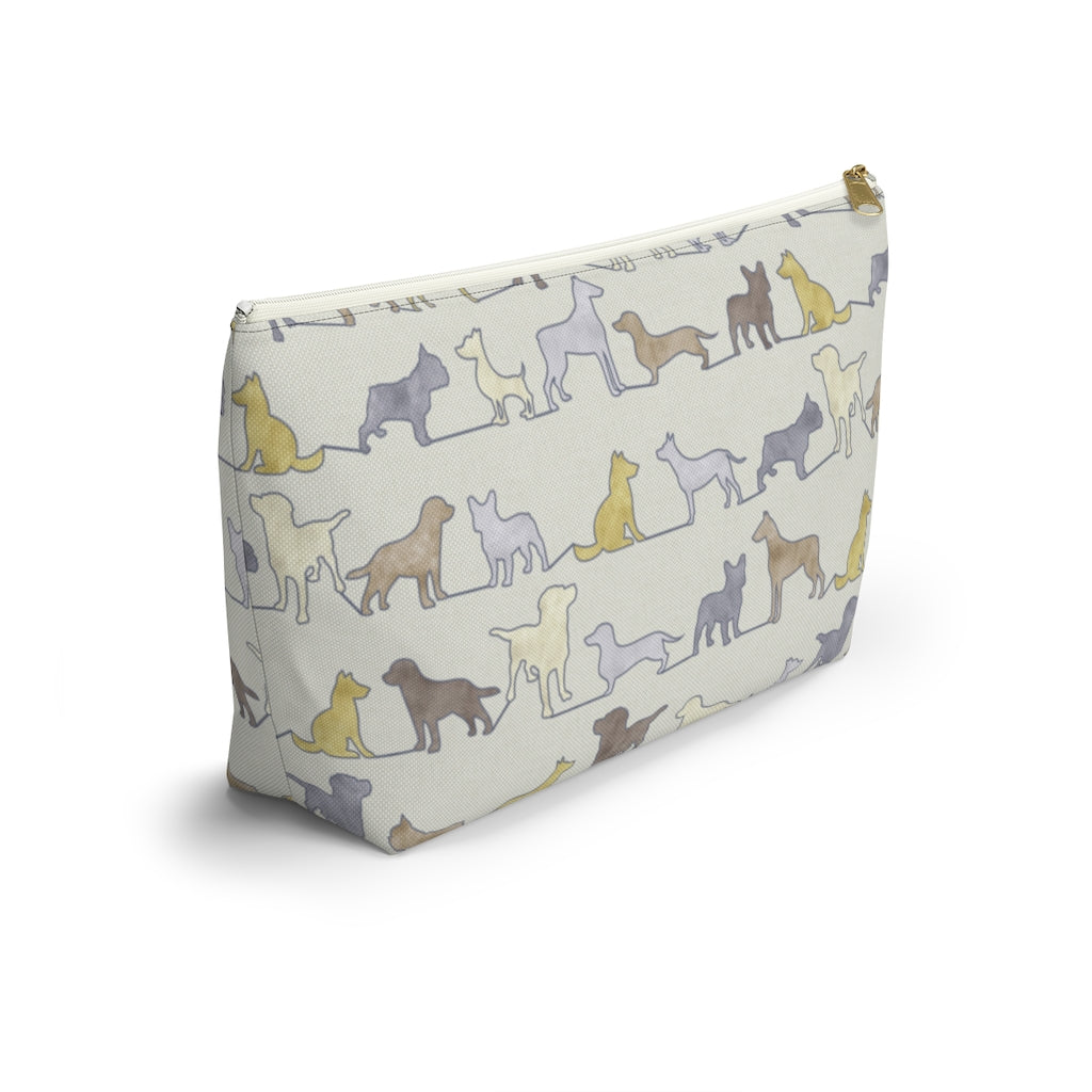 Dogs Accessory Pouch w T-bottom in Yellow