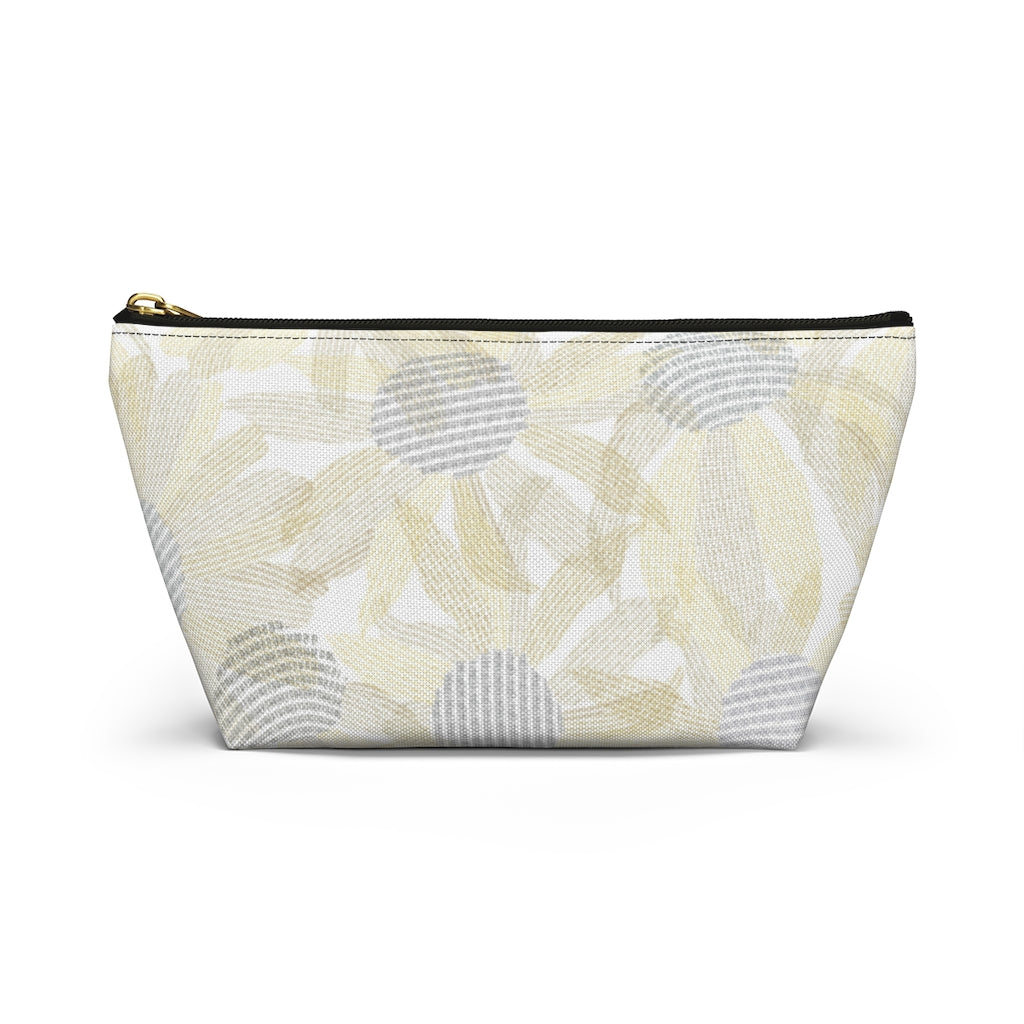 Daisy Chain Code Accessory Pouch w T-bottom in Yellow