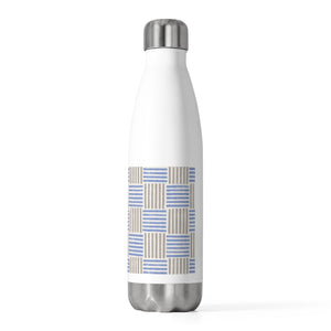 Block Plaid 20oz Insulated Bottle in Blue
