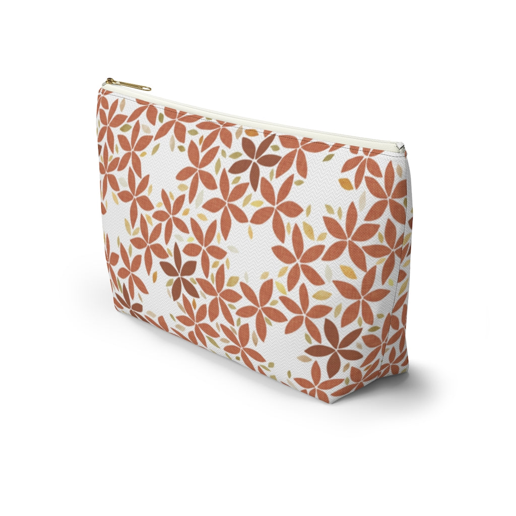 Snowbell Accessory Pouch w T-bottom in Coral