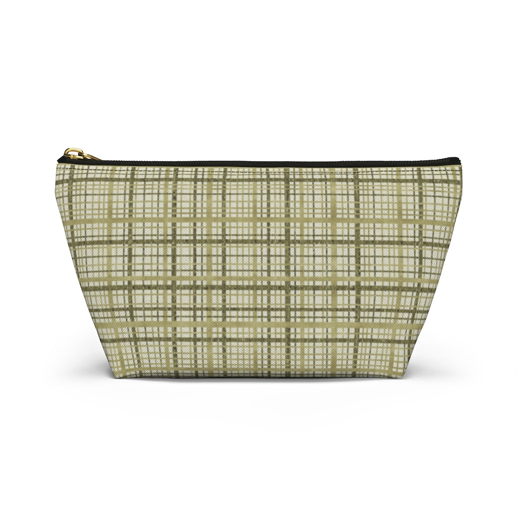 Rogers Tartan Accessory Pouch w T-bottom in Green