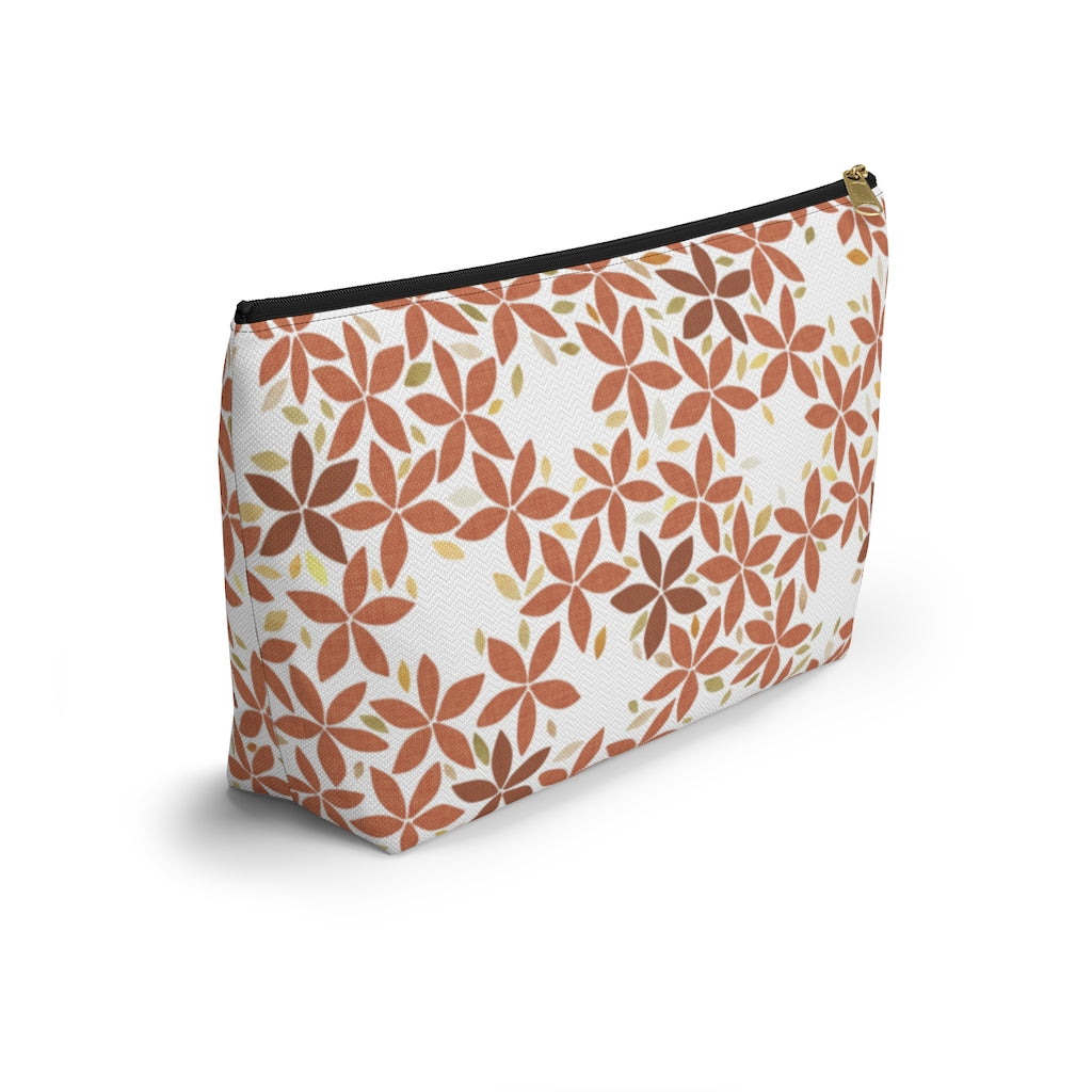 Snowbell Accessory Pouch w T-bottom in Coral