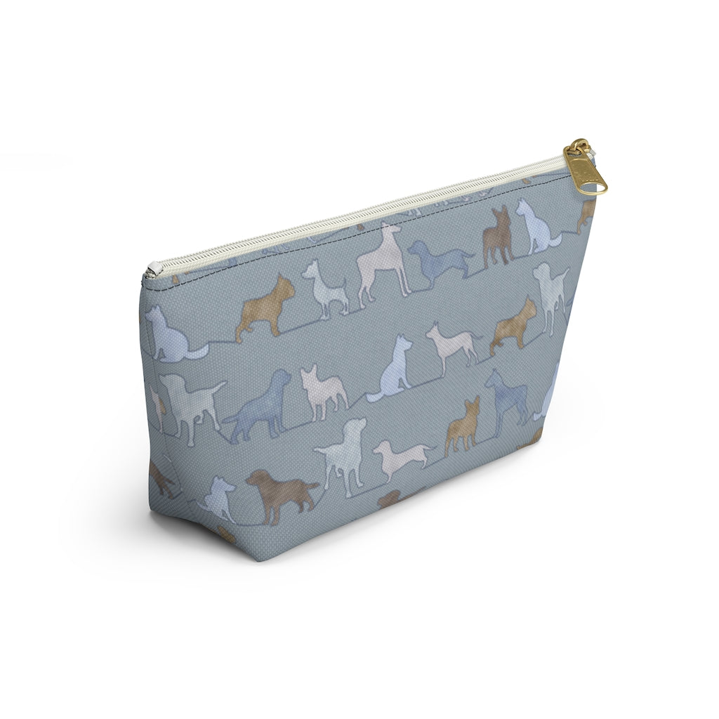 Dogs Accessory Pouch w T-bottom in Blue
