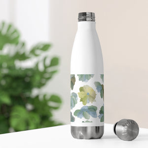 Watercolor Floral 20oz Insulated Bottle in Aqua