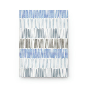 Sketch Stripe Hardcover Journal Matte in Blue