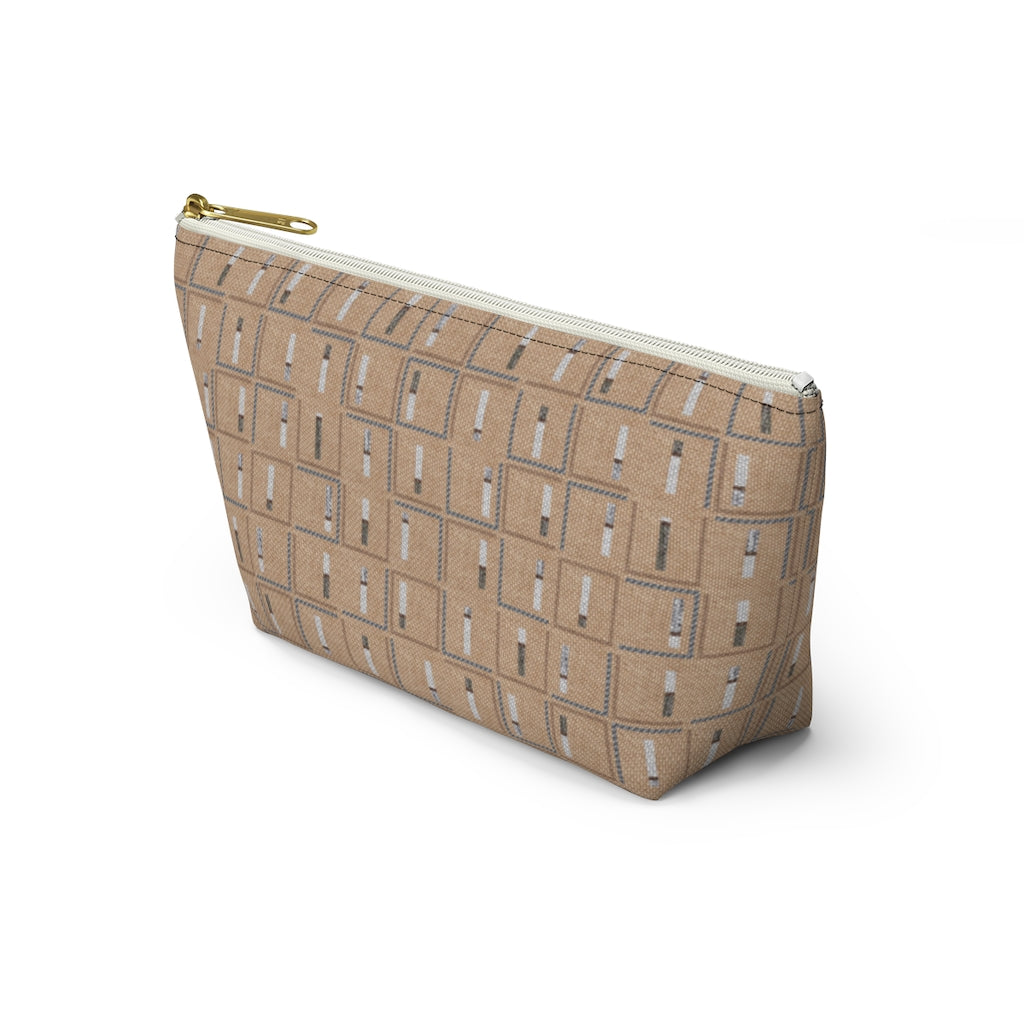 Pencil to Paper Accessory Pouch w T-bottom in Terracotta