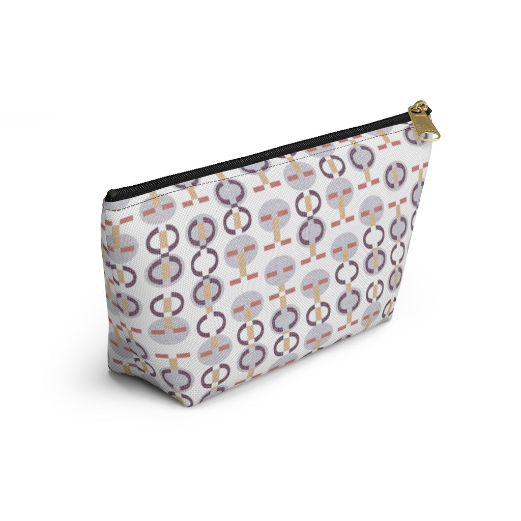 Telegraph Code Accessory Pouch w T-bottom in Purple
