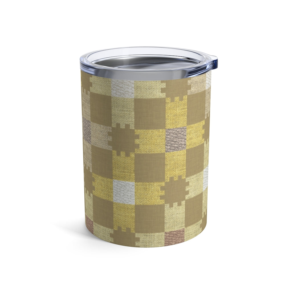 Plaid Check Tumbler in Yellow