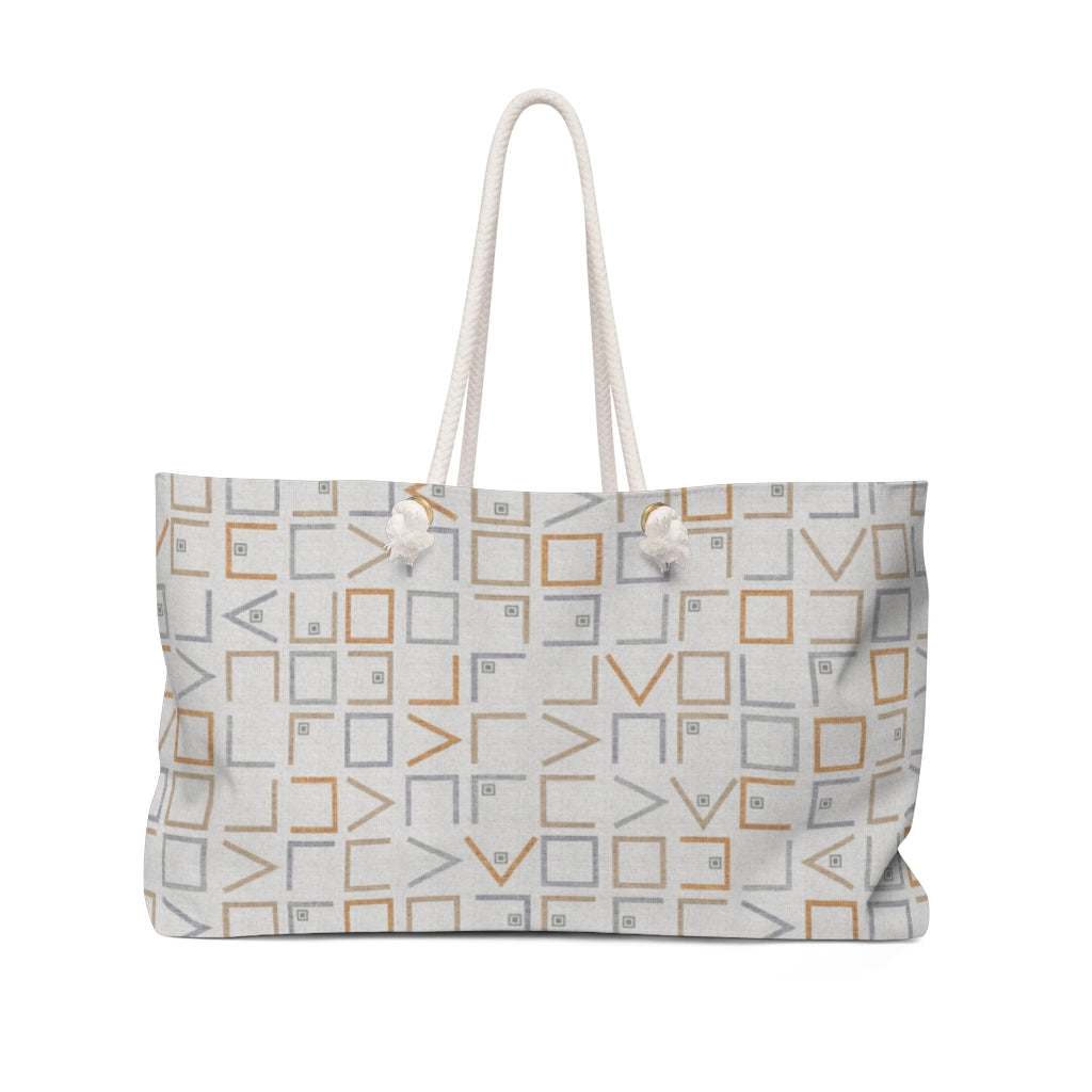 Encode Code Weekender Bag in Taupe