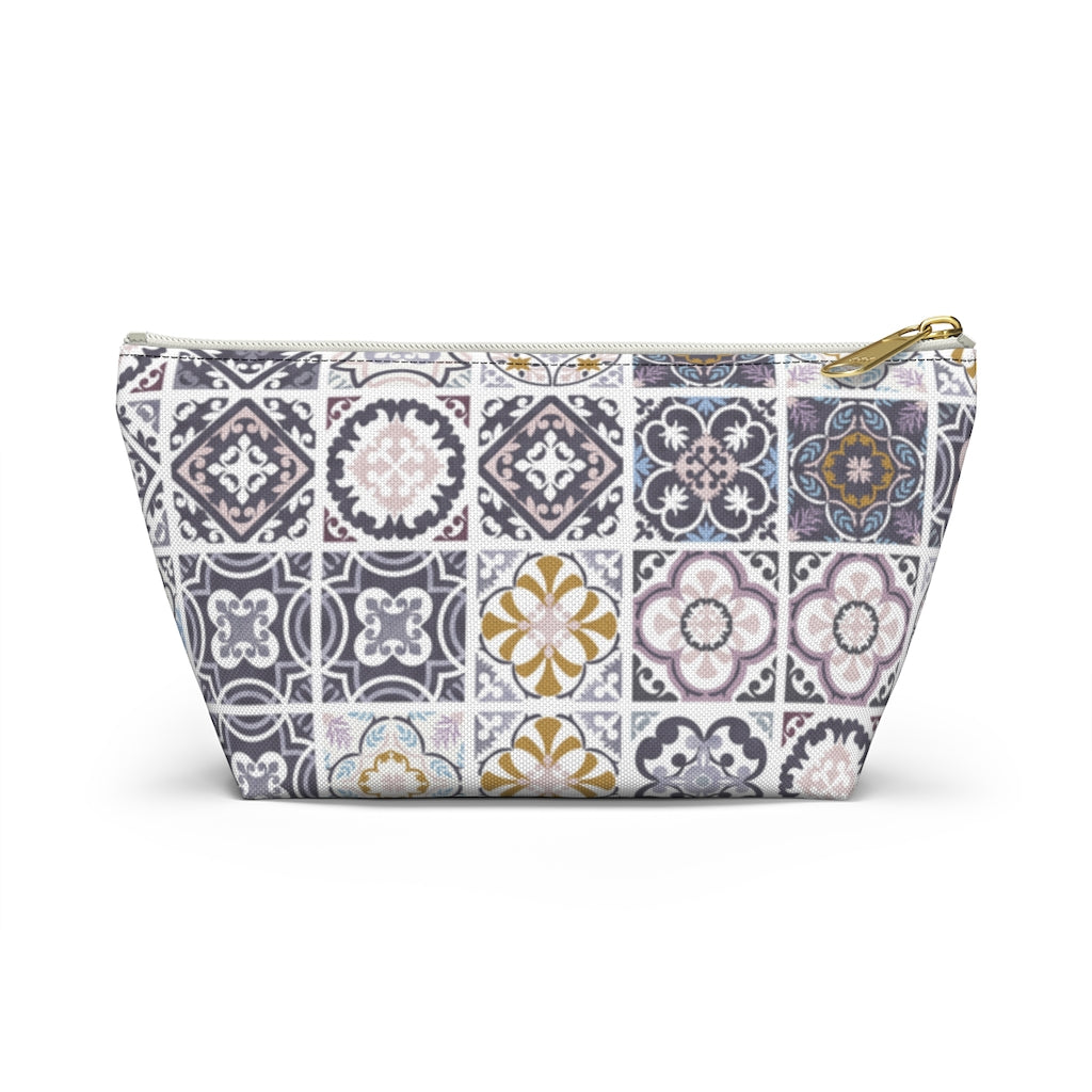 Seville Square Accessory Pouch w T-bottom in Purple