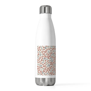 Leopard Love 20oz Insulated Bottle in Coral