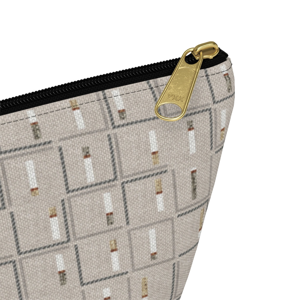 Pencil to Paper Accessory Pouch w T-bottom in Taupe