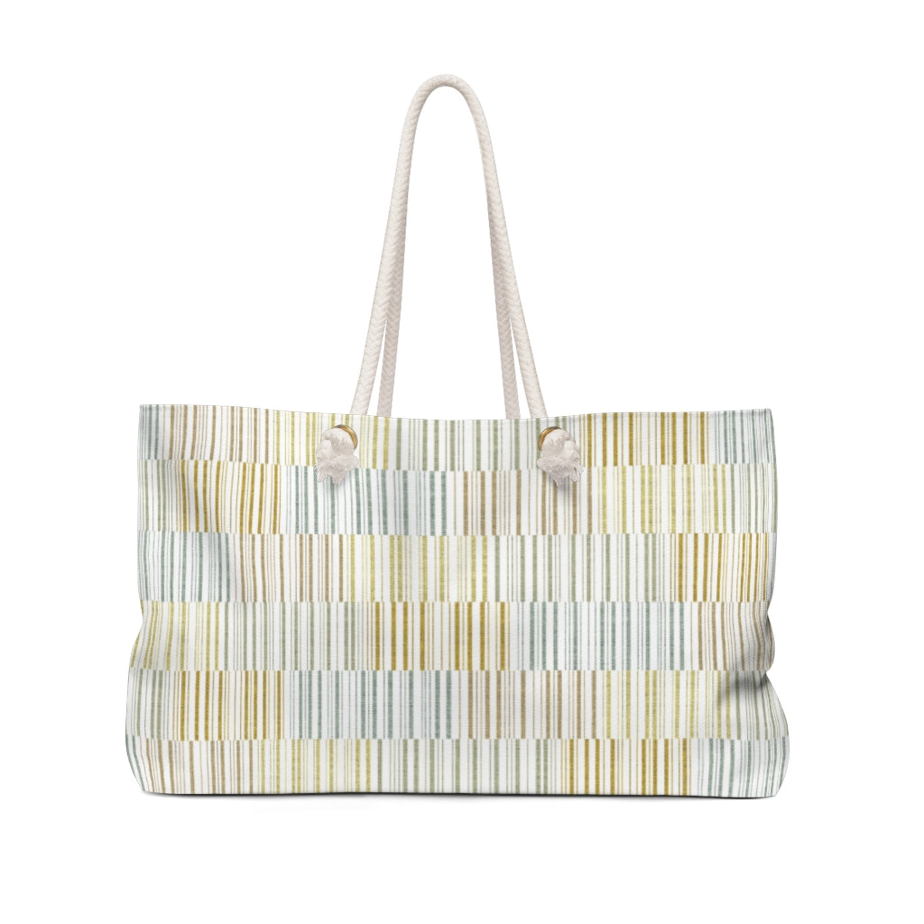 Traffic Code Weekender Bag in Gold