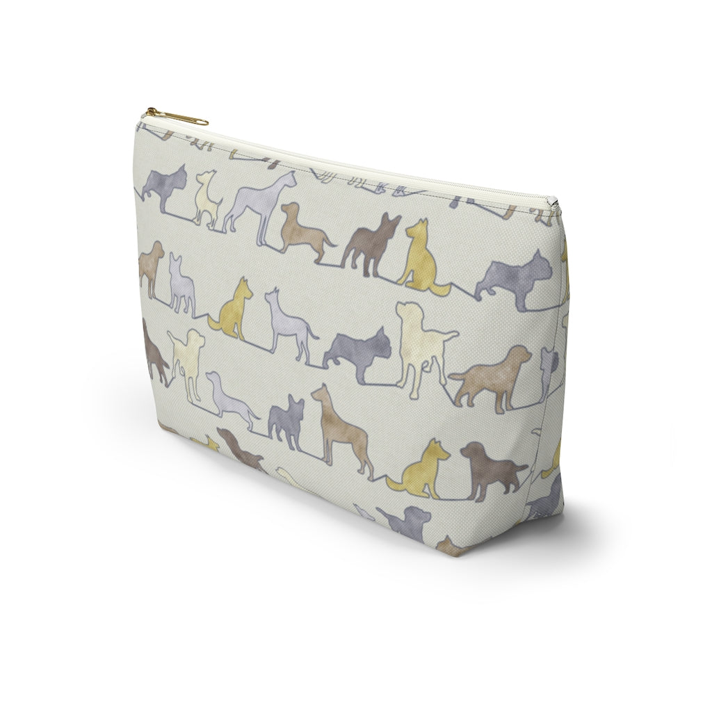 Dogs Accessory Pouch w T-bottom in Yellow