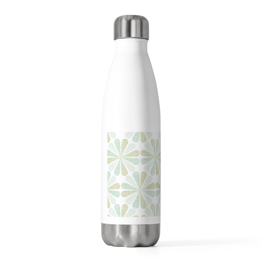 Floral Starburst 20oz Insulated Bottle in Aqua