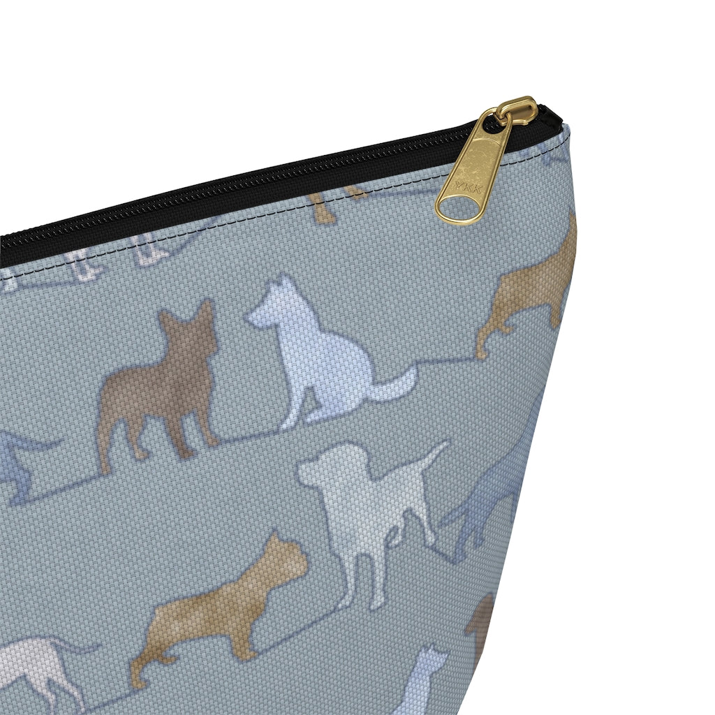 Dogs Accessory Pouch w T-bottom in Blue