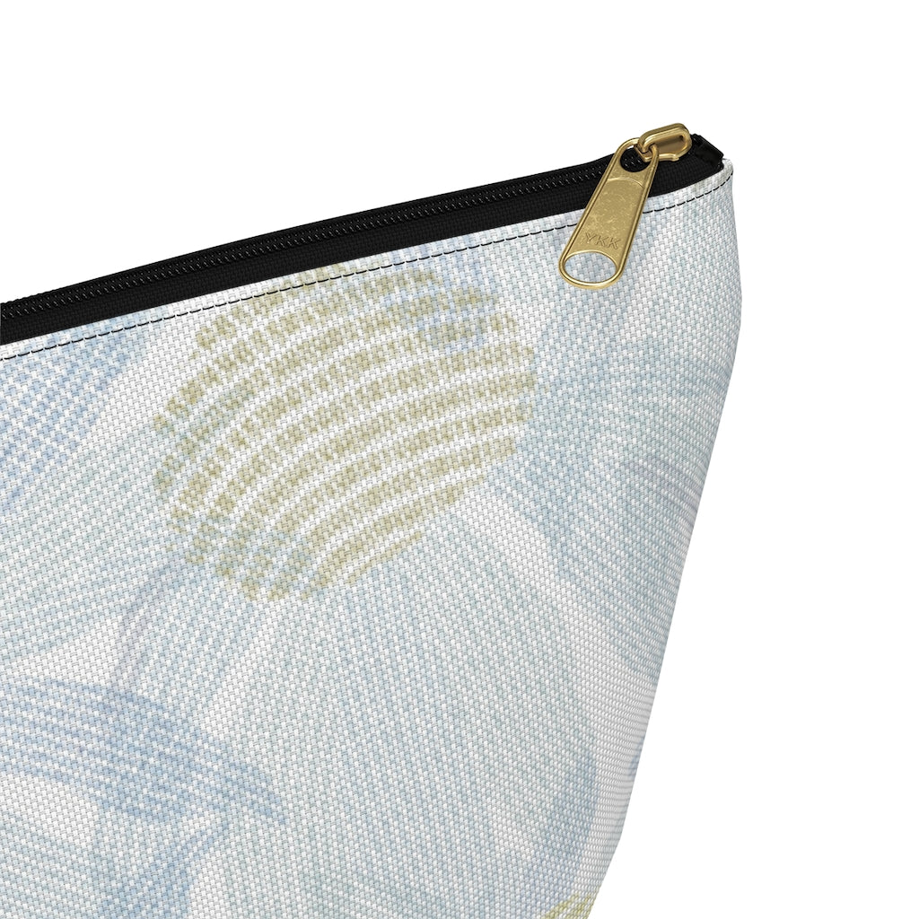 Daisy Chain Code Accessory Pouch w T-bottom in Blue