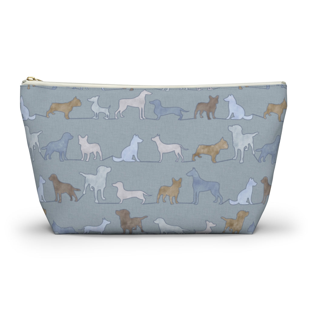 Dogs Accessory Pouch w T-bottom in Blue