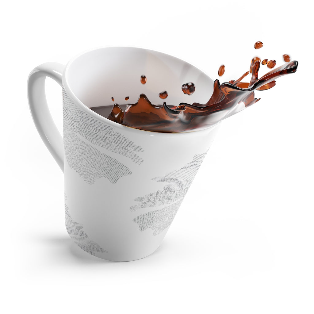 Ciphertext Code Latte Mug in Cool Gray