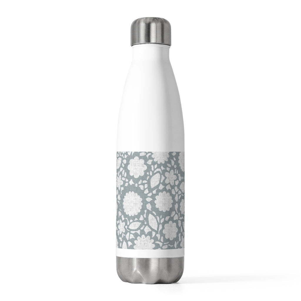 Floral Eyelet Lace 20oz Insulated Bottle in Blue