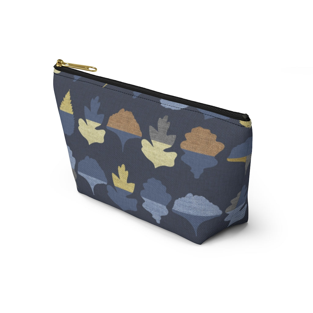 Frond Accessory Pouch w T-bottom in Indigo