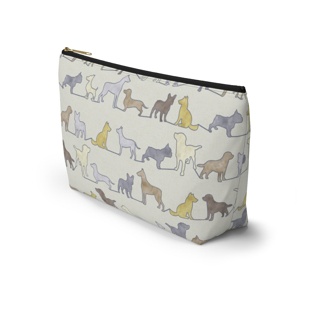 Dogs Accessory Pouch w T-bottom in Yellow