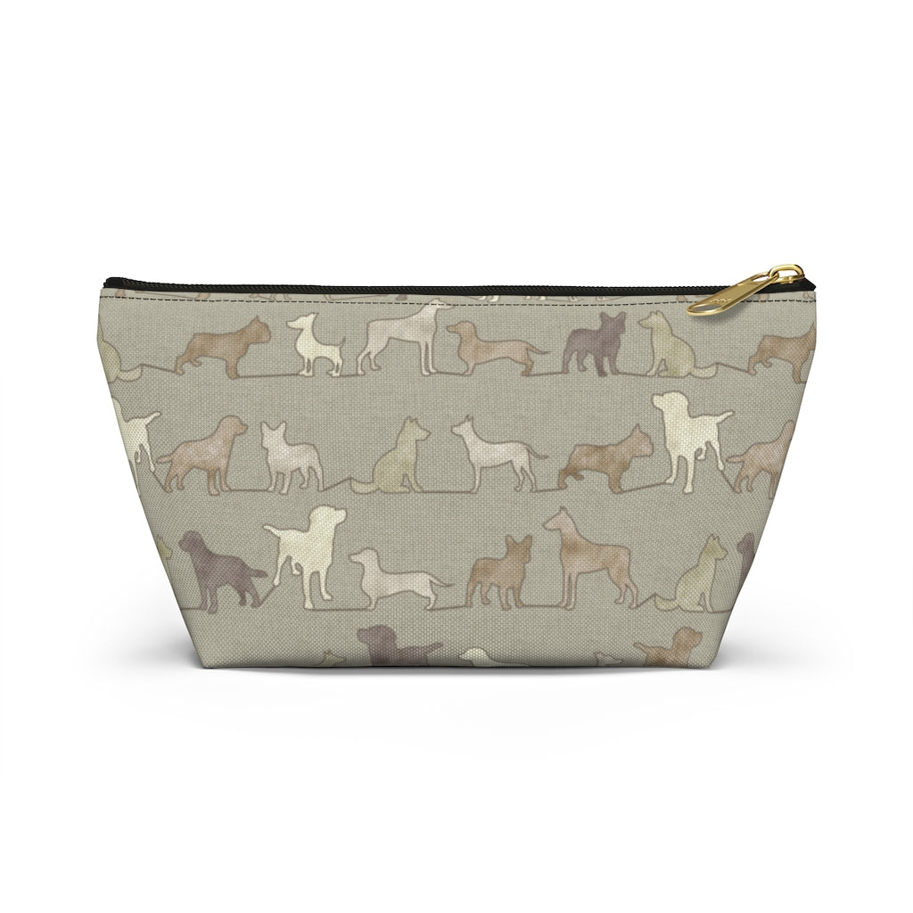 Dogs Accessory Pouch w T-bottom in Brown