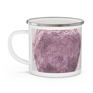 Decipher Code Enamel Mug in Purple