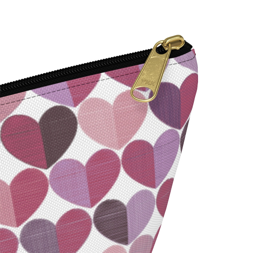 Love Accessory Pouch w T-bottom in Purple