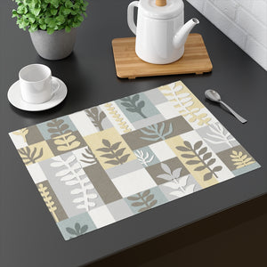 Botanical Paper Placemat in Taupe