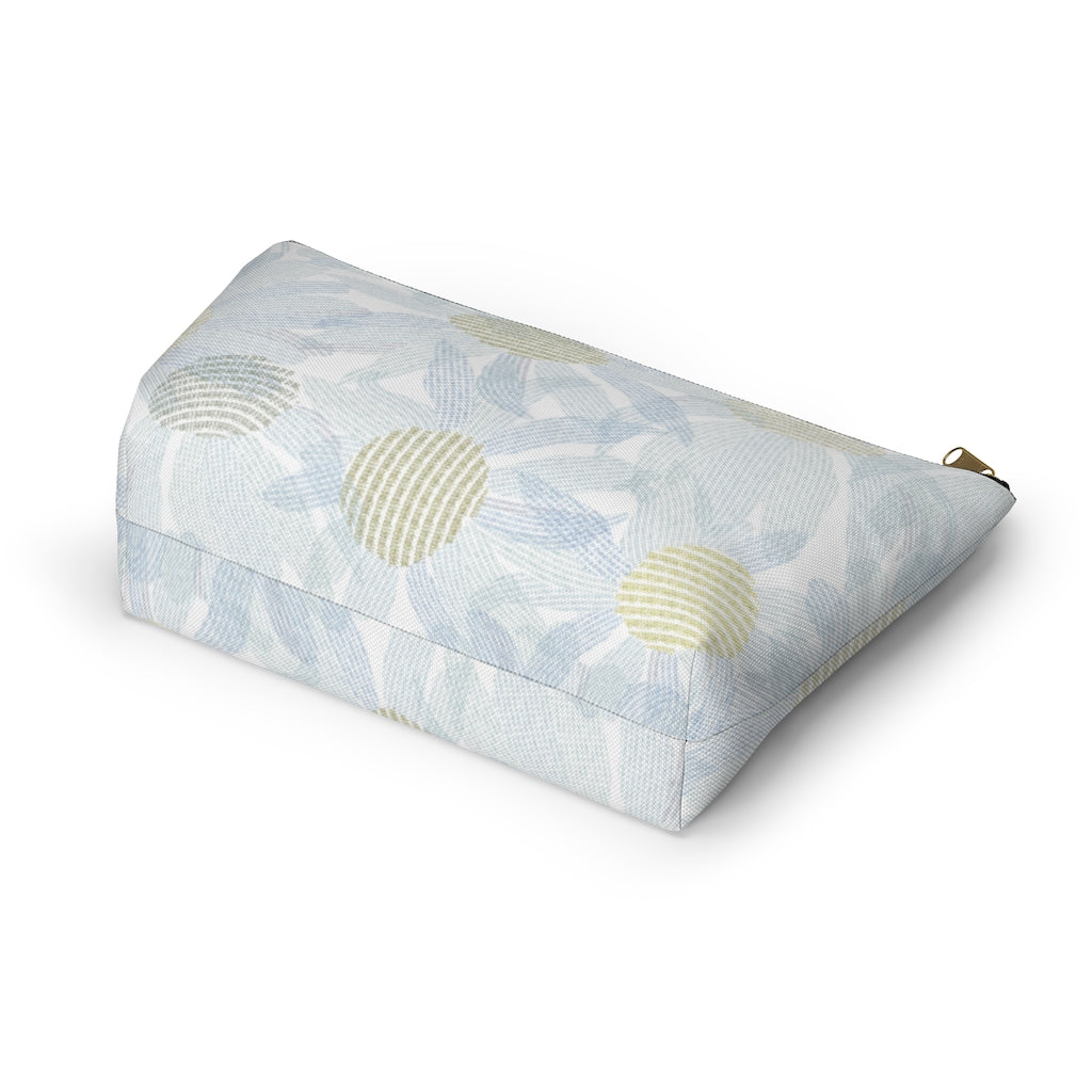 Daisy Chain Code Accessory Pouch w T-bottom in Blue