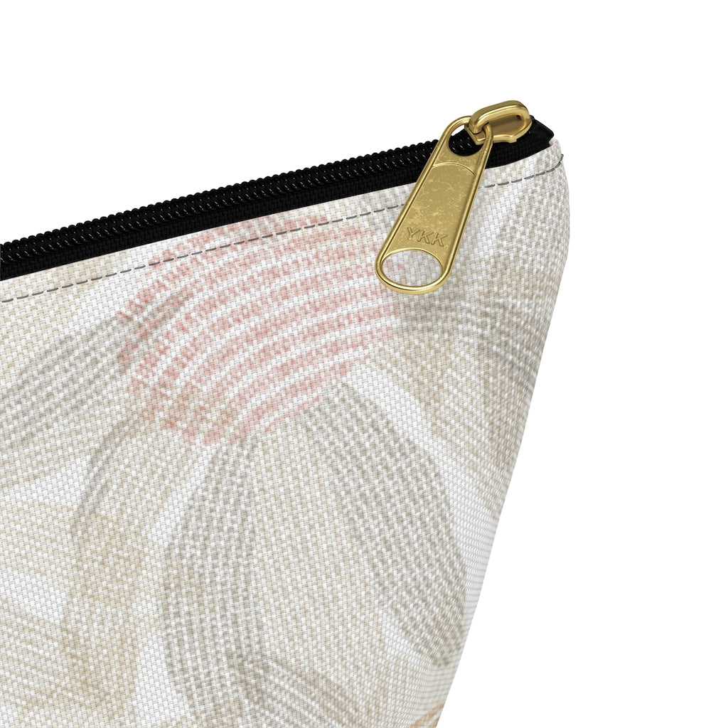 Daisy Chain Code Accessory Pouch w T-bottom in Brown