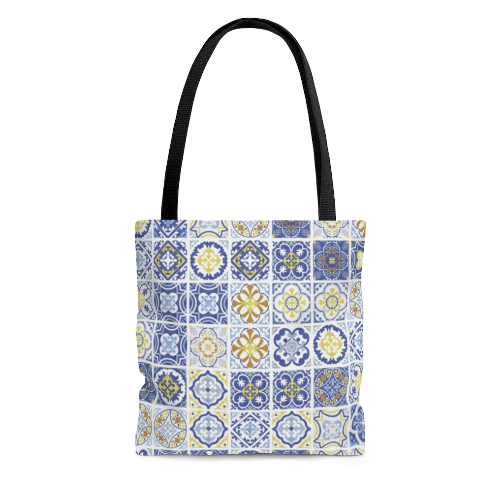 Seville Square Tote Bag in Blue