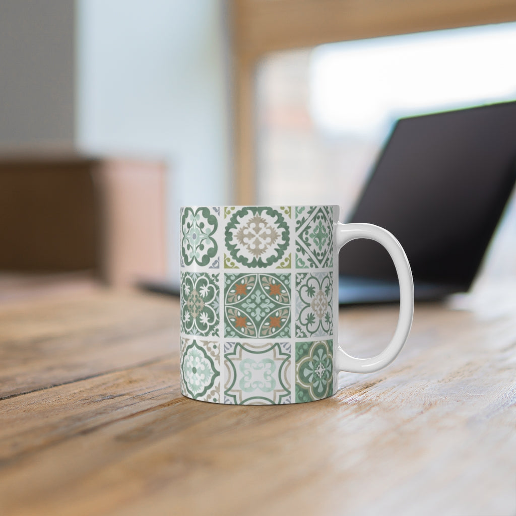Seville Square Mug in Green