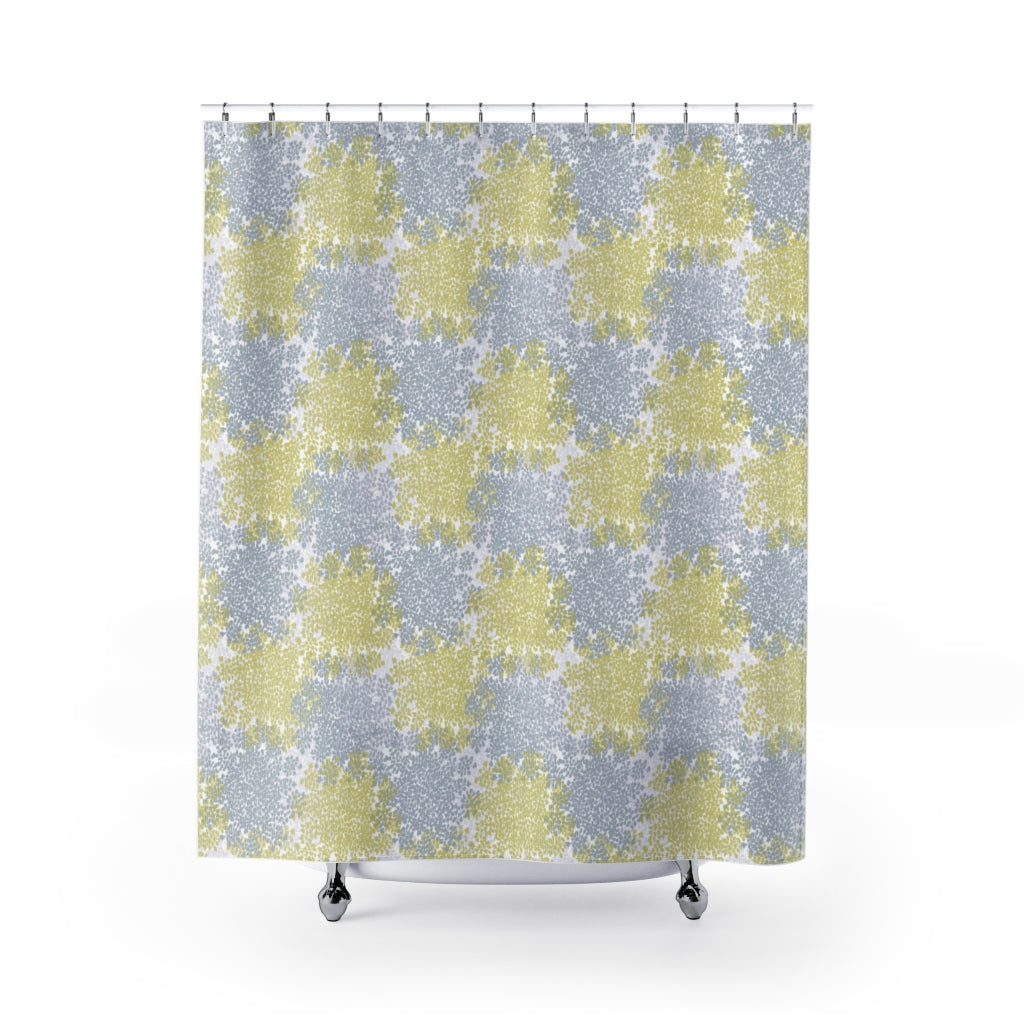 Queen Anne's Lace Shower Curtain in Gray