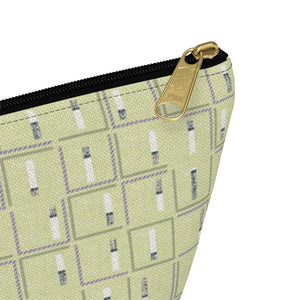 Pencil to Paper Accessory Pouch w T-bottom in Green