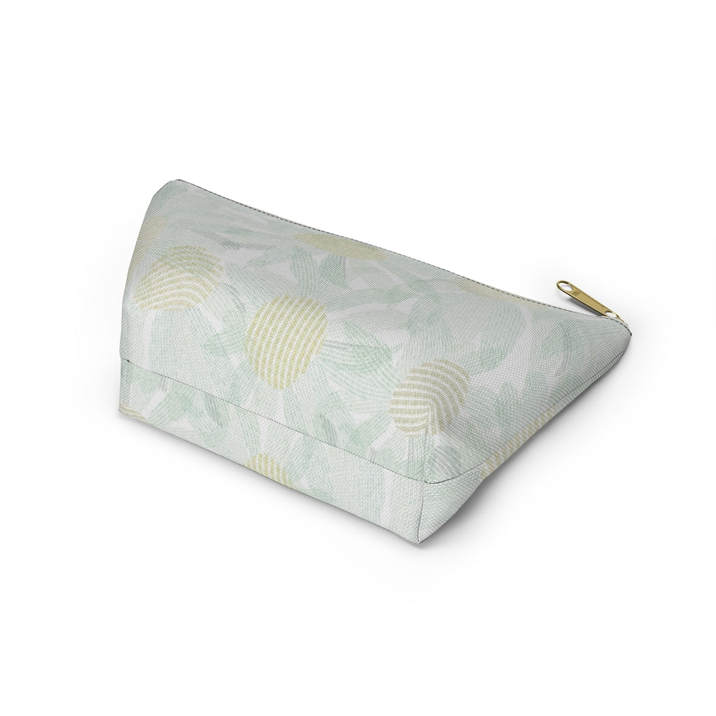 Daisy Chain Code Accessory Pouch w T-bottom in Aqua