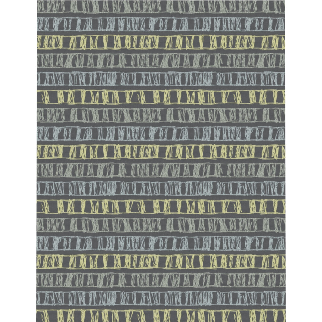 Sketch Stripe Microfiber Duvet Cover in Gray