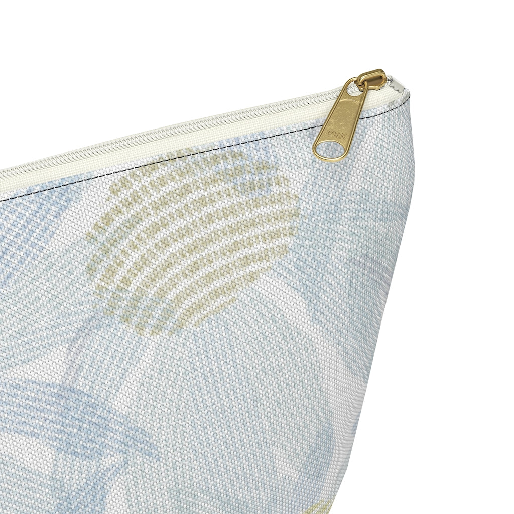 Daisy Chain Code Accessory Pouch w T-bottom in Blue