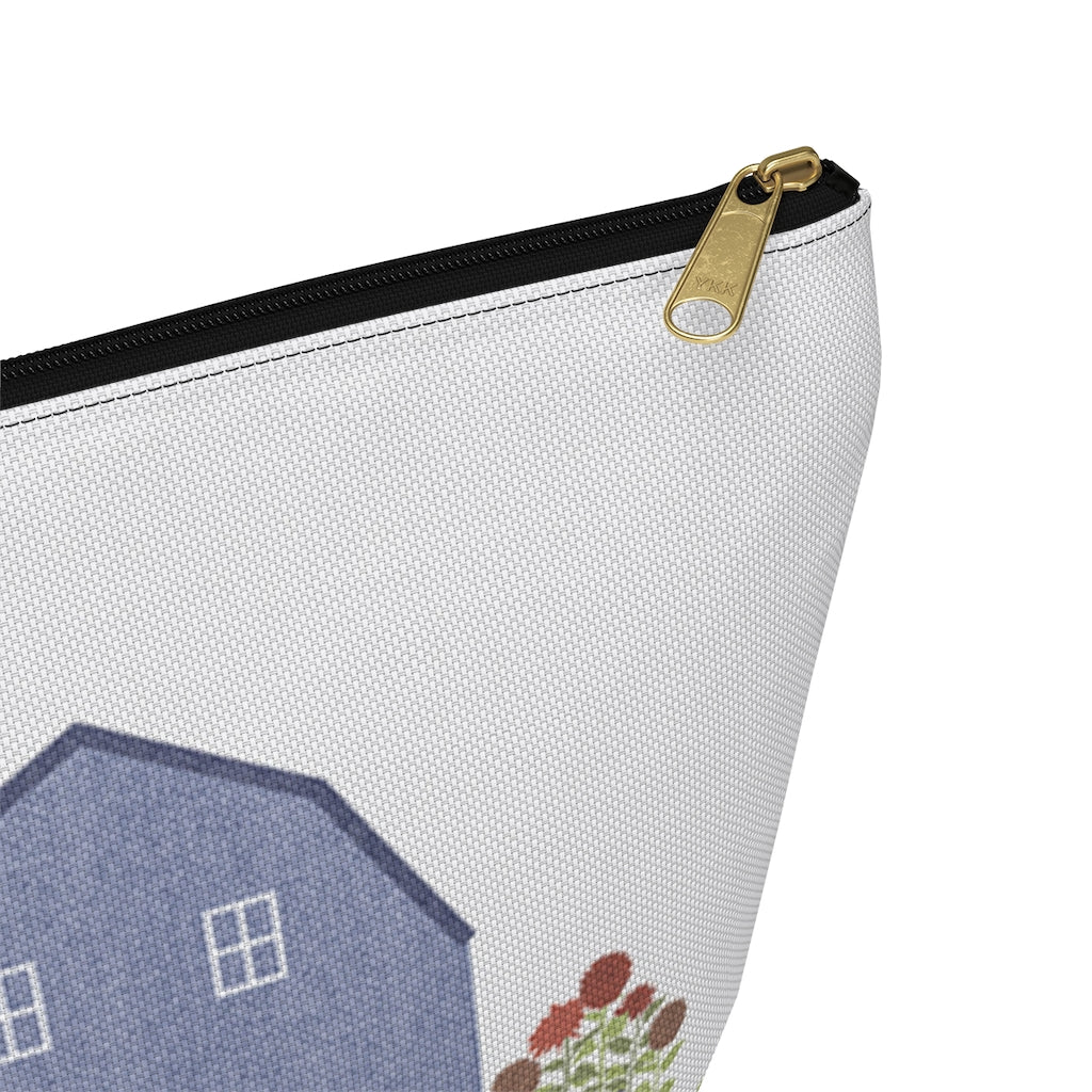 Barnyard Fun Accessory Pouch w T-bottom in Blue