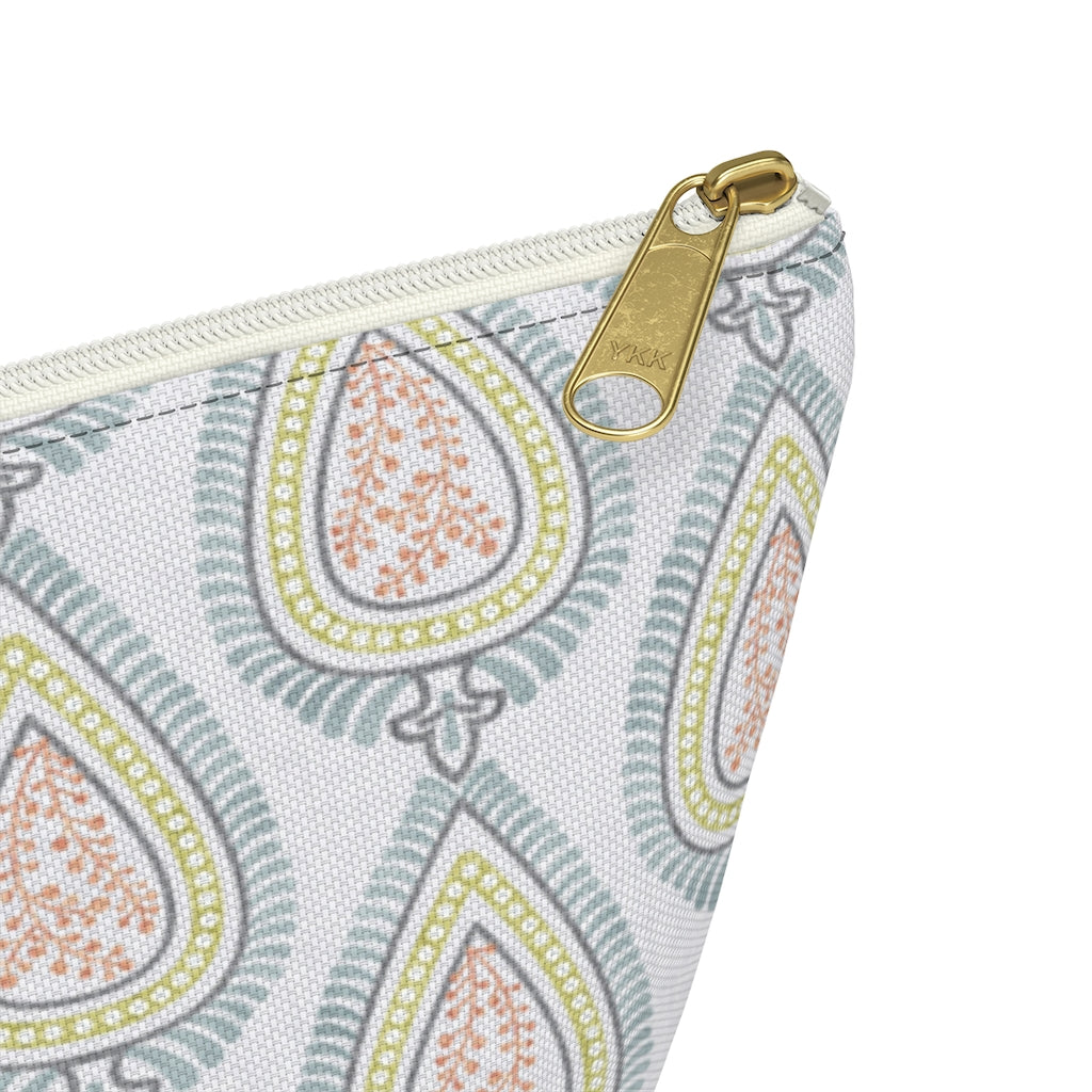Teardrop Accessory Pouch w T-bottom in Light Blue