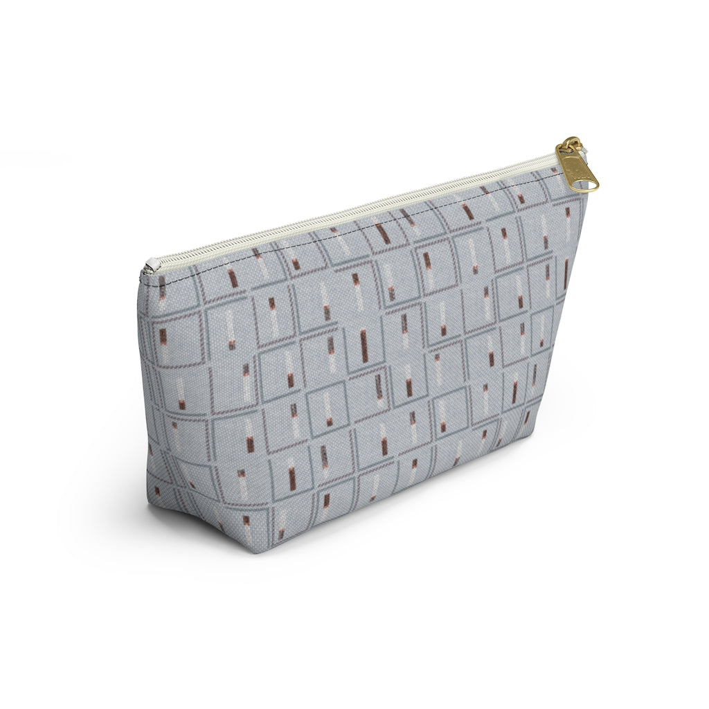 Pencil to Paper Accessory Pouch w T-bottom in Blue