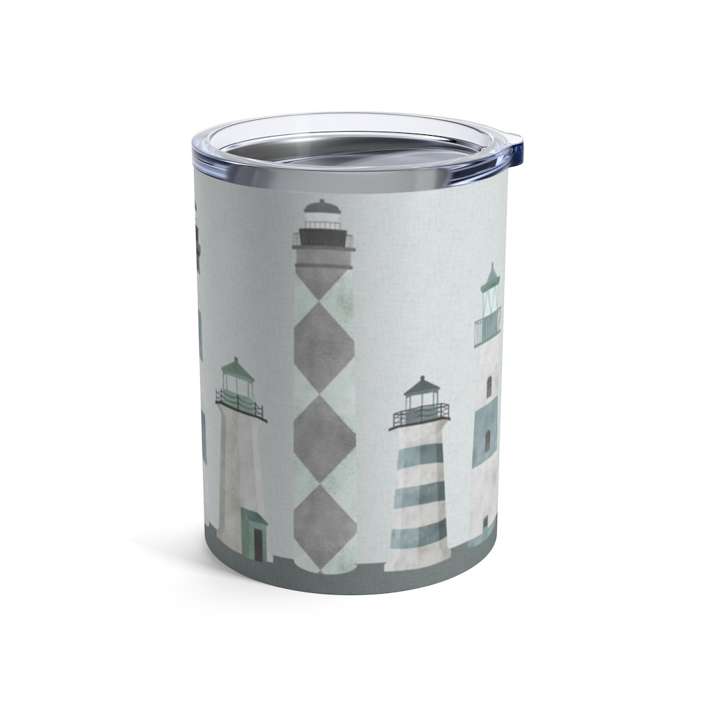 Lighthouses Tumbler in Aqua