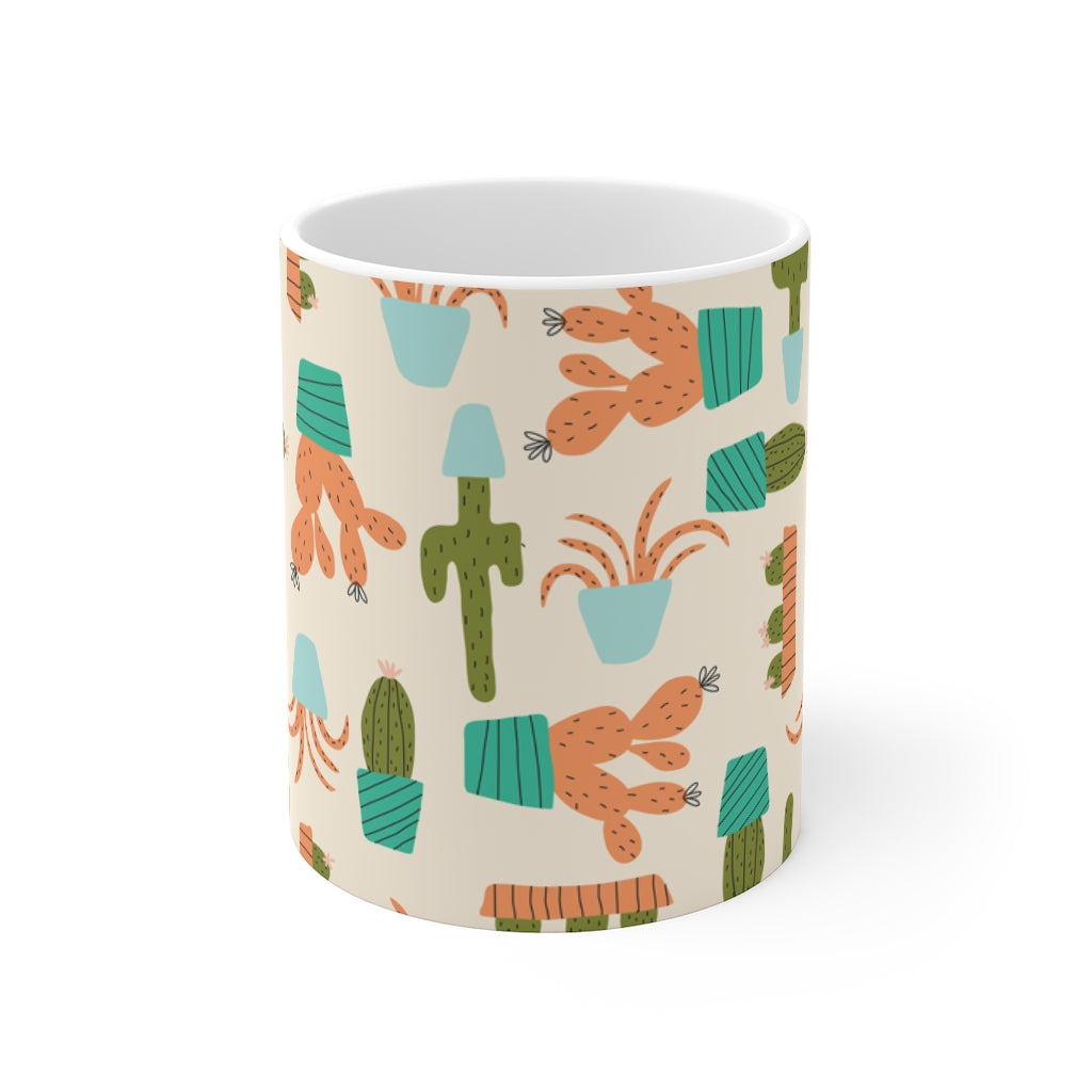 Cactus Mug in Coral