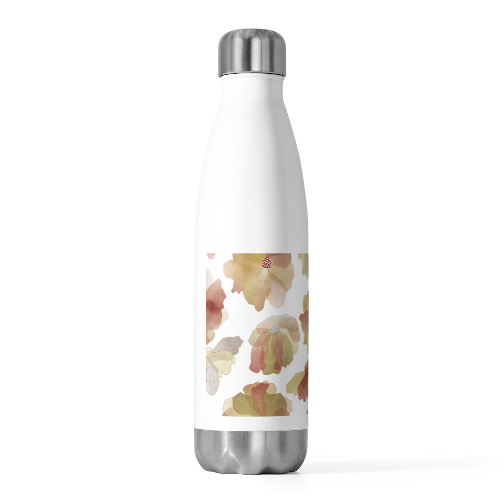 Watercolor Floral 20oz Insulated Bottle in Red