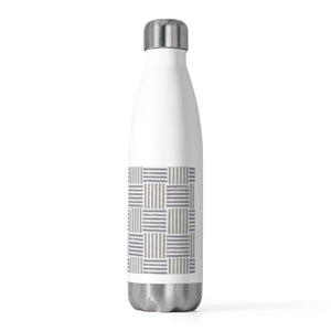 Block Plaid 20oz Insulated Bottle in Taupe